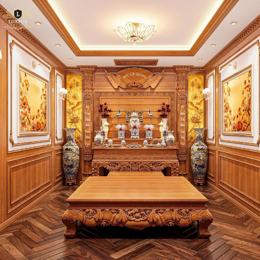 Nội Thất Phòng Thờ Tân Cổ Điển